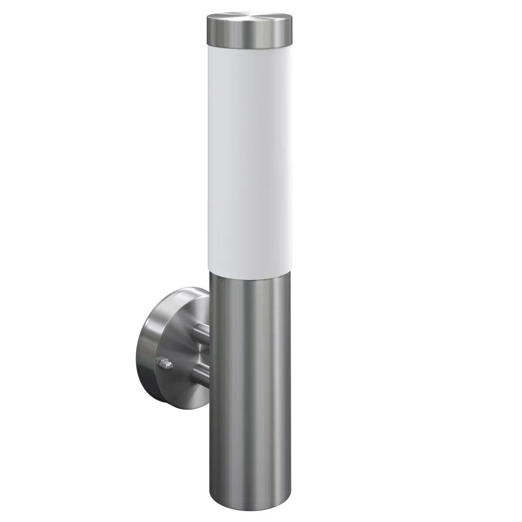 Applique da parete moderna impermeabile per interni/esterni 6 x 10,5 x 33 cm acciaio inox argento 02_0045834
