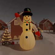 Pupazzo di Neve Natalizio Gonfiabile con LED 805 cm 345281
