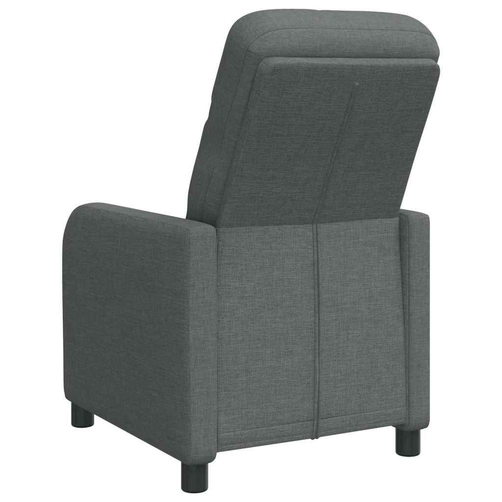 Divano Sedia-Poltrona reclinabile Grigio Scuro Tessuto 687230