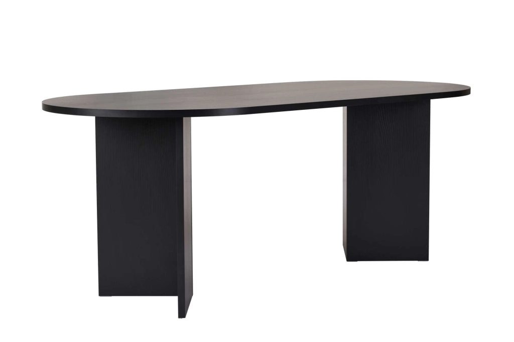 Tavolo da pranzo in legno "Sabella" 200 x 90 x 75 cm - Legno nero