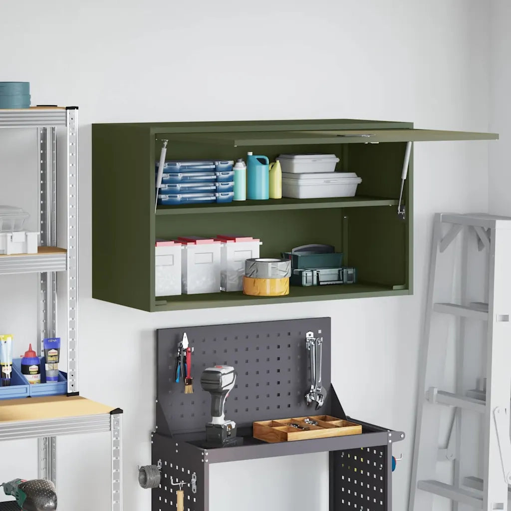 Armadio a muro per garage Oliver verde 90 x 40 x 53 cm 883263