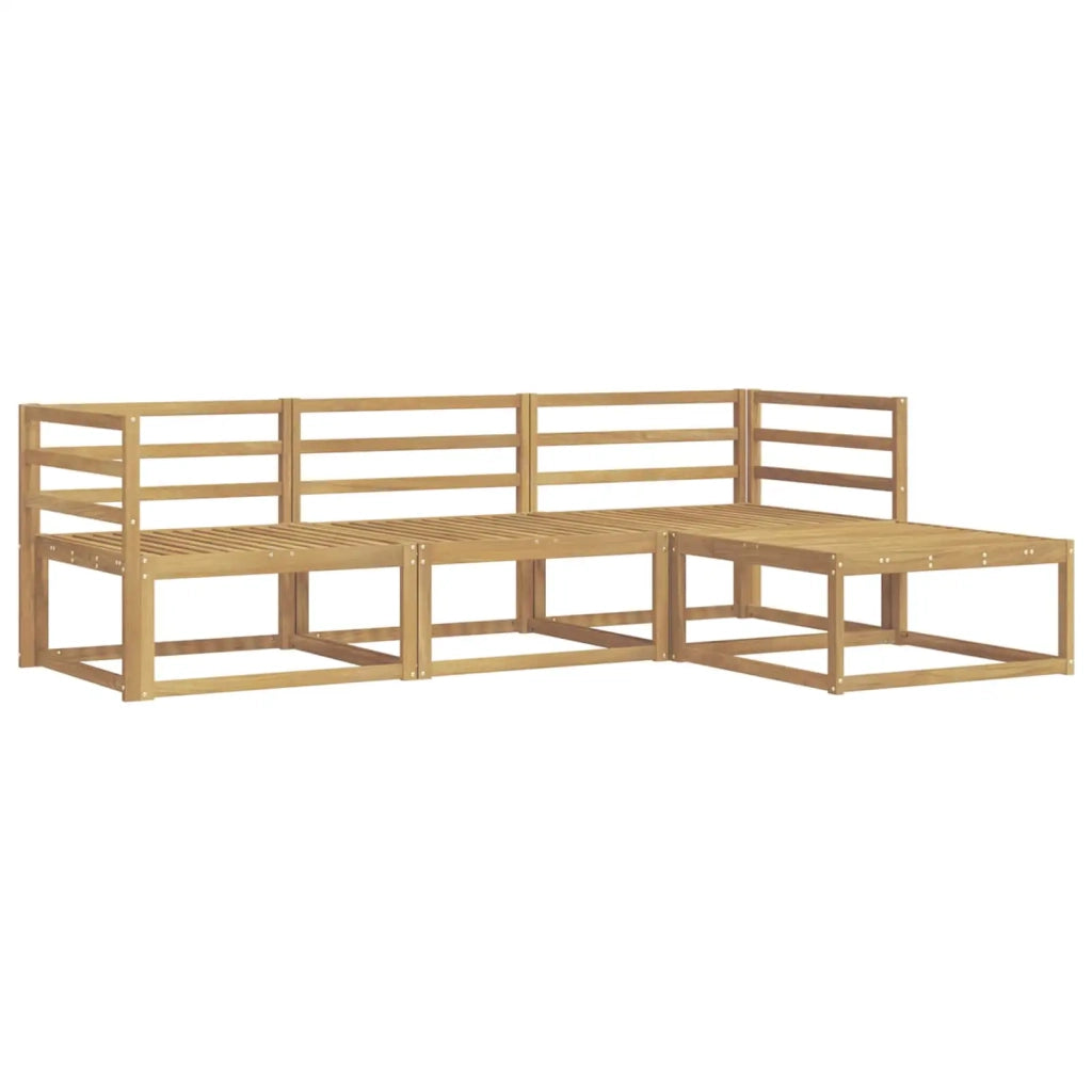 Set di divani da esterno 4 pcs Bianco 245,5 x 162,5 x 73 cm 3386253