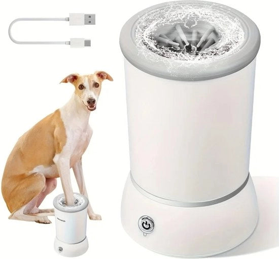 Pulitore automatico e silenzioso per zampe di animali domestici – Pulizia rapida e facile per cani e gatti | Pulitore per zampe portatile e efficiente | Ideale per zampe sporche e bagnate