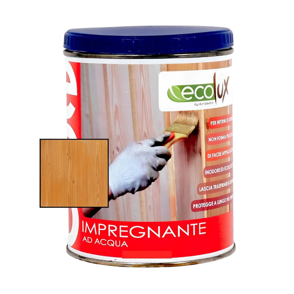 Ecolux impregnante fondo protettivo acrilico pigmentato larice per legno *** formato 0,750 lt, confezione 1