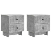 Armadio da Notte 2 pcs Grigio Cemento 43 x 34,5 x 47,5 cm 893842