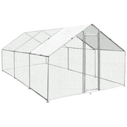 Gabbia Pollaio Recinto Recinzione Box Inox da Galline Pollame Polli 4m x 6m x 2m