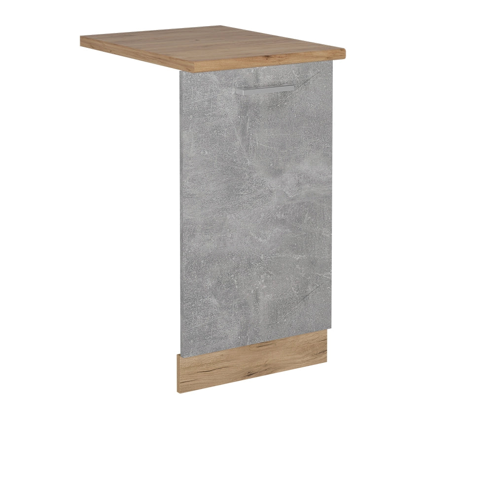 Pannello frontale della lavastoviglie R-Line Calcestruzzo/Rovere dorato 45 cm, PL Rovere Vicco