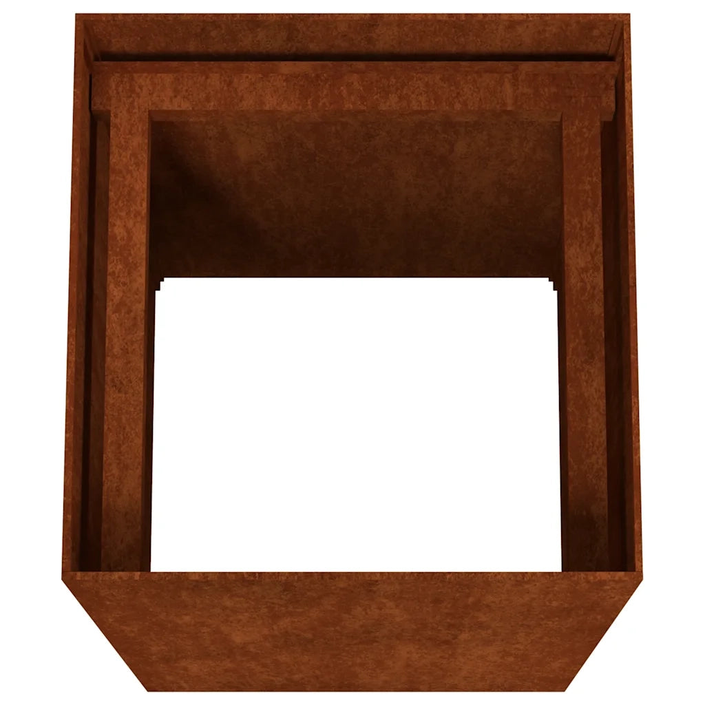 Fioriera 40x40x80 cm in Acciaio Corten 824524