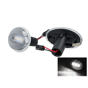 Kit Freccia Laterale a Led Side Marker Lente Trasparente Luce Bianco Per Mini R56 R57 R58 R59 2007-2013