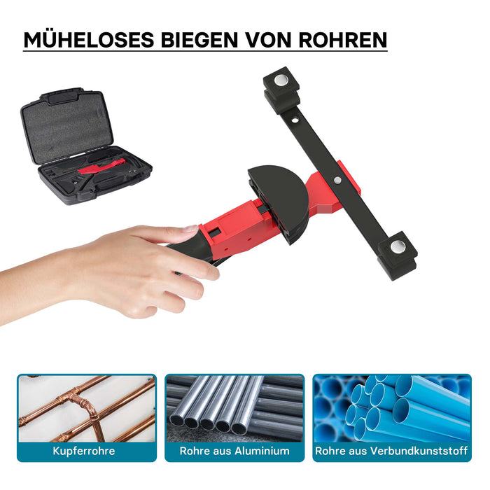Curvatubi manuale 14-32 mm raggio di curvatura fino a 90° Utensile piegatubi