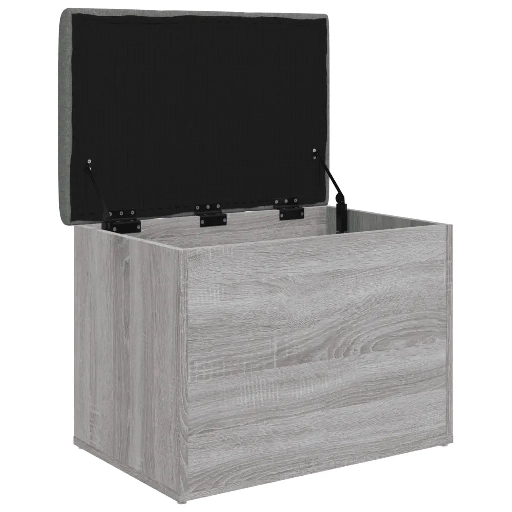 Panca Portaoggetti Grigio Sonoma 62x42x45 cm Legno Multistrato 835045