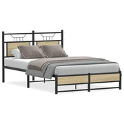 Giroletto senza Materasso-Struttura Letto Rovere Sonoma 120x200cm in Truciolato 429086