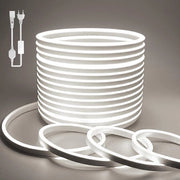 Strisce Led Neon 20M - Flessibili IP65 Resistenti all'Acqua - 120LEDs/M - Soggiorno Cucina Camere Casa Arredamento Interno Decorazione - Incluso Adattatore di Potenza