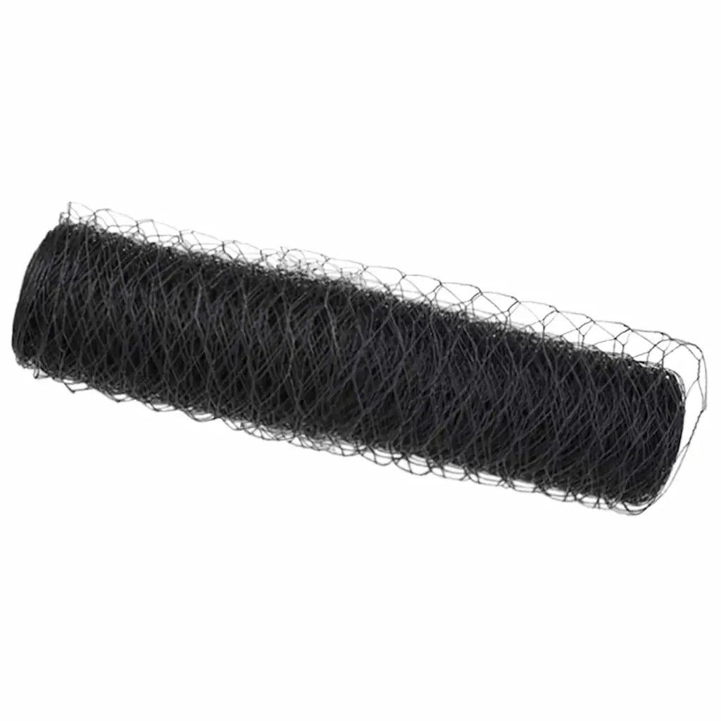 Recinzione Esagonale 0,6 x 25 m PVC Grigio 42005523