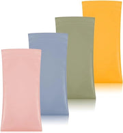 Pack di protezione per occhiali da sole con 4 contenitori - Pelle PU morbida - Copertura per occhiali da sole - Occhiali da sole per donne - Impermeabile - Portatile - Etui per occhiali da sole - Contenitore per occhiali da sole con 4 compartimenti