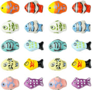 Set di Perle 16 Pezzi - Perle Artigianali - Perle di Cermica - Creazione di Gioielli - 8 Colori - 2 mm Apertura