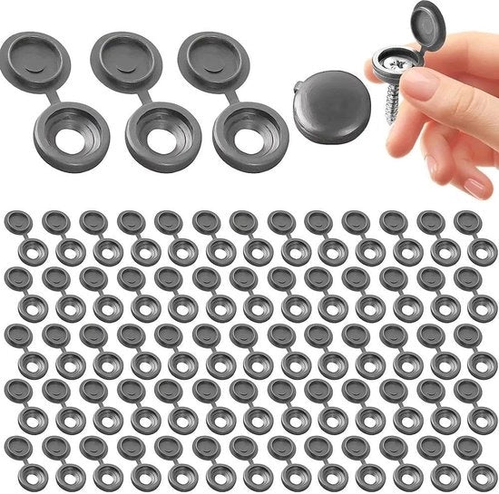 170 pezzi di coperture a viti per meccanismo a chiusura a vite, coperture in plastica per viti a chiusura a vite per mobili, armadi, tavoli, sedie e pannelli.