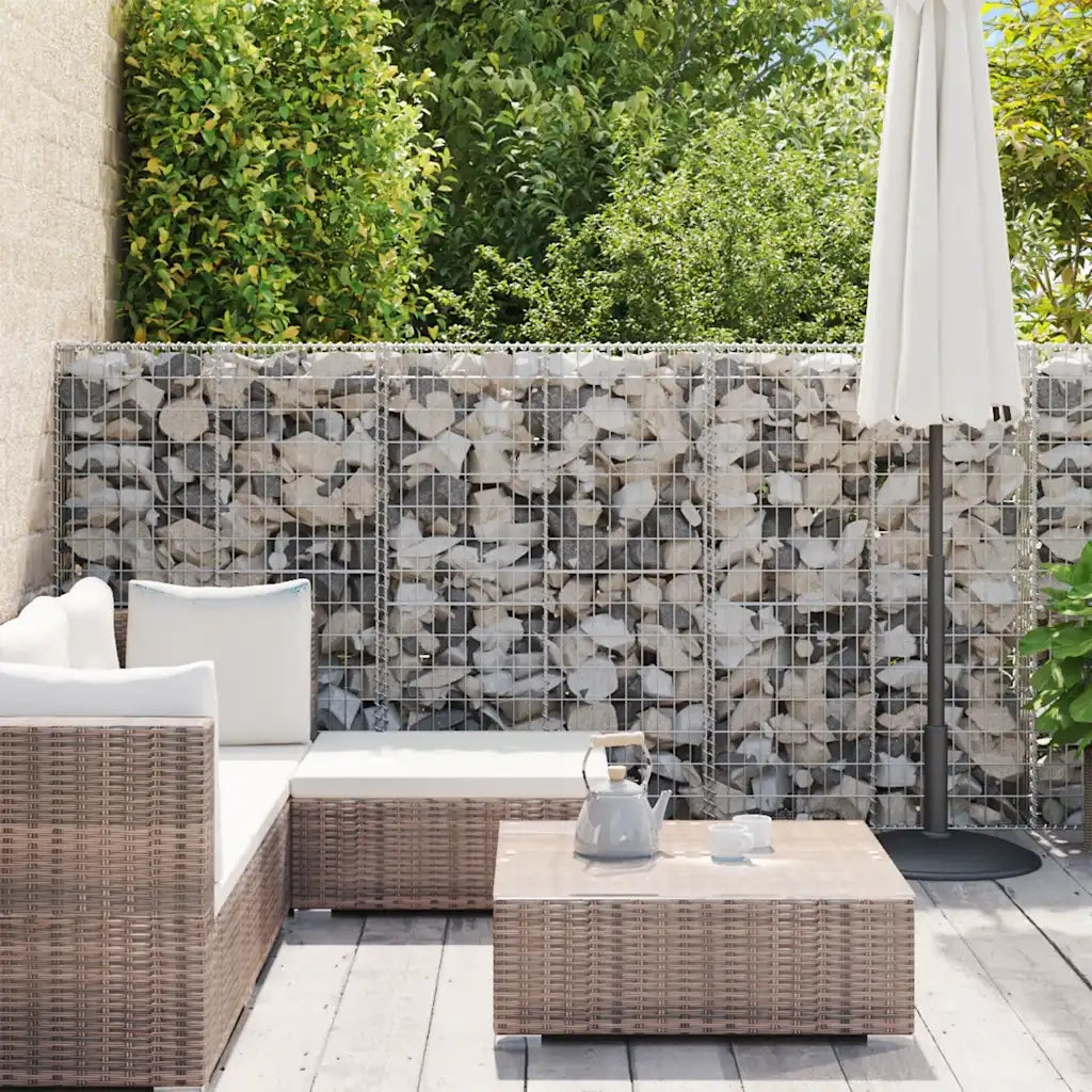 Gabbione con Copertura in Acciaio Zincato 600x50x150 cm