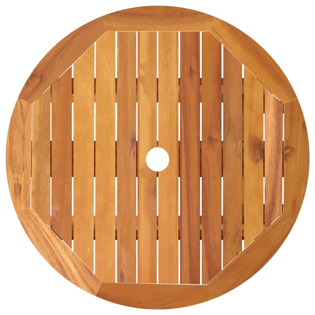 Tavolo da Giardino Pieghevole Ø60x75cm Massello di Eucalipto 312455