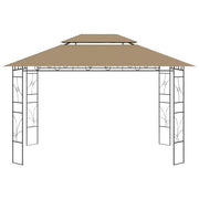 Gazebo 4x3x2,7 m Grigio Talpa 160 g/m² 313916