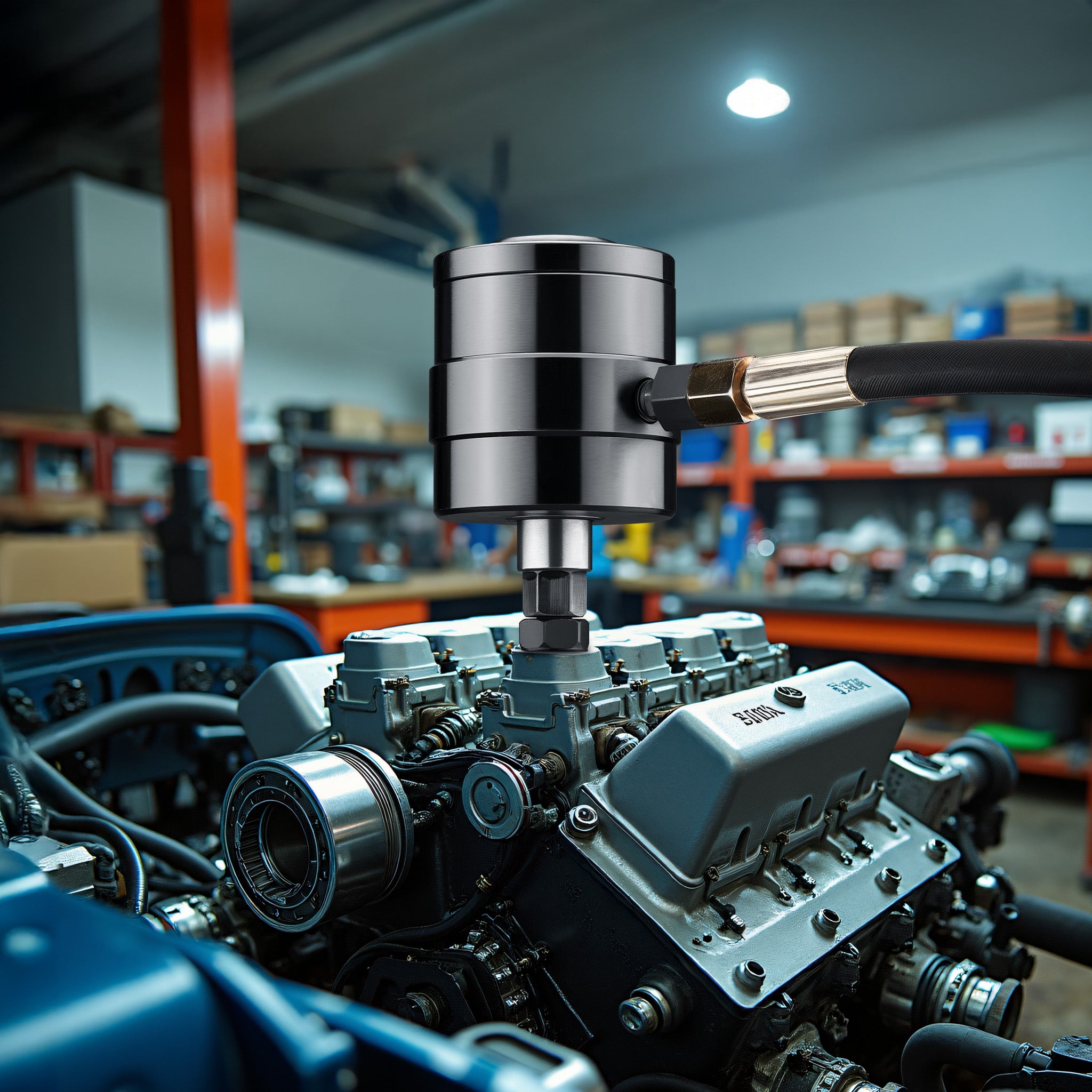 Estrattore iniettori, kit estrattori iniettori, set con 21 pezzi e custodia, estrattore pneumatico per iniettori diesel