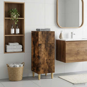 Mobiletto da Bagno ARNHEM Rovere Fumo 30 x 31 x 80 cm 896610