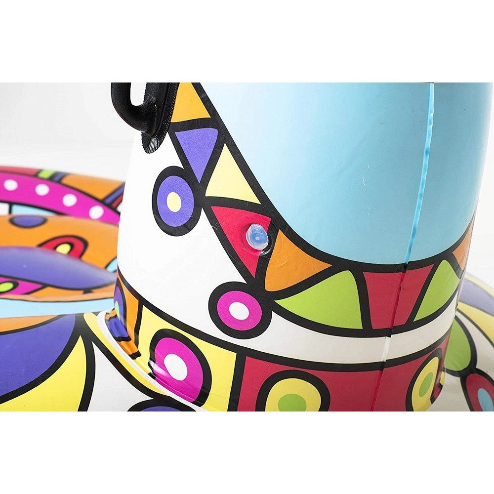 Cavalcabile Pop Art Barcellona Lama 193x151cm Gonfiabile Maniglie Piscina 41136         