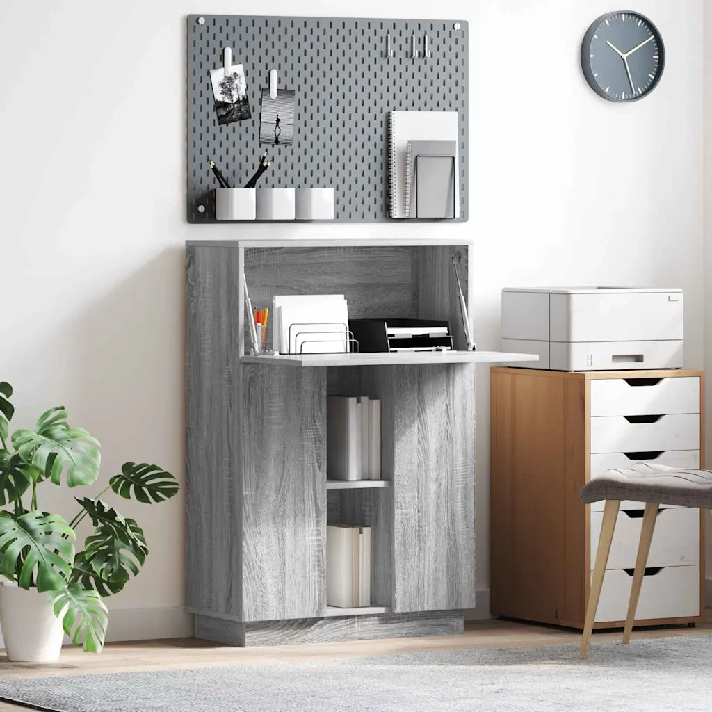 Scrivania Grigio Sonoma Legno ingegnerizzato 869487