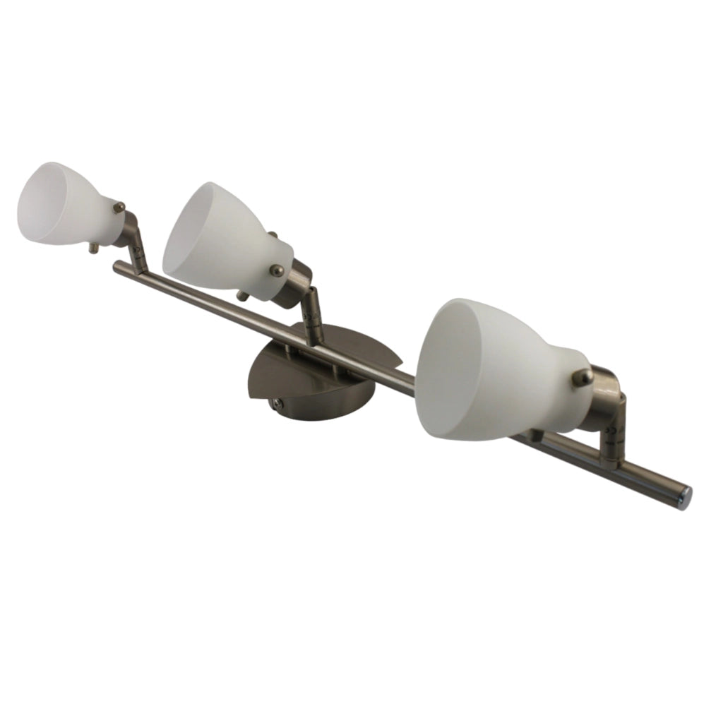 Stecca 3 Faretti con Vetro MAX 3X35W GU10 - Serie PARIGI ALEYAY