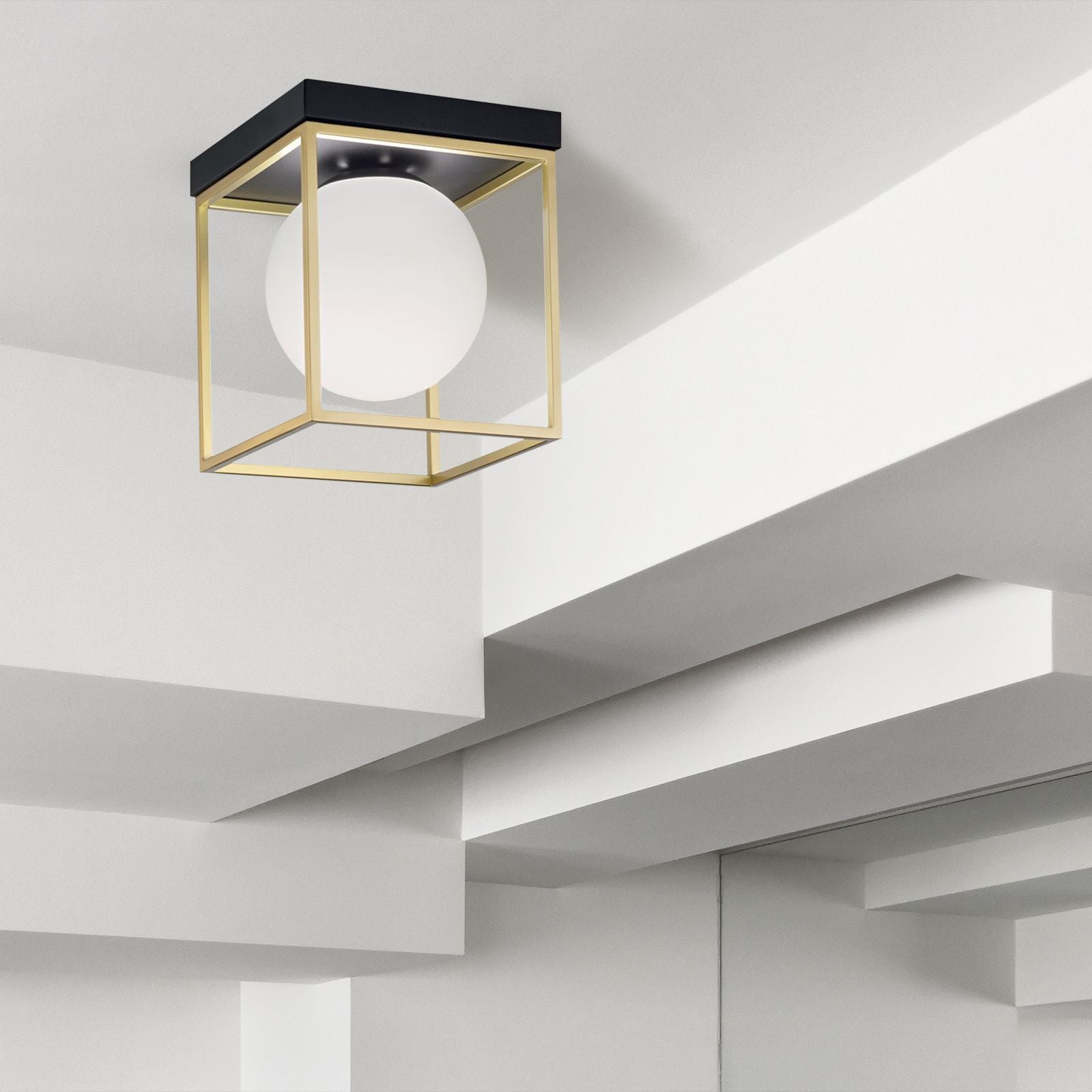 Plafoniera Da Soffitto Gold White APP1166-1C