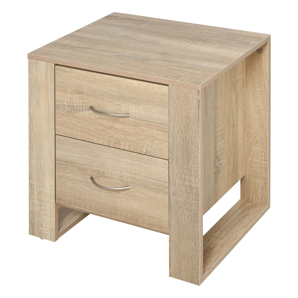 Comodino ¨C zephmum ¨C Legno Naturale 48x39x54 cm