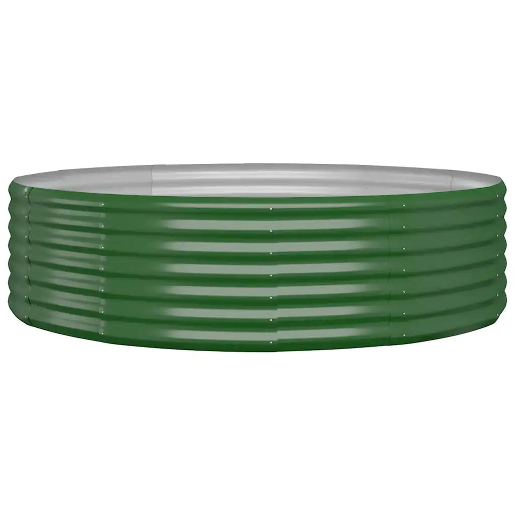 Vaso Giardino Acciaio Verniciato a Polvere 140x140x36 cm Verde cod mxl 67099