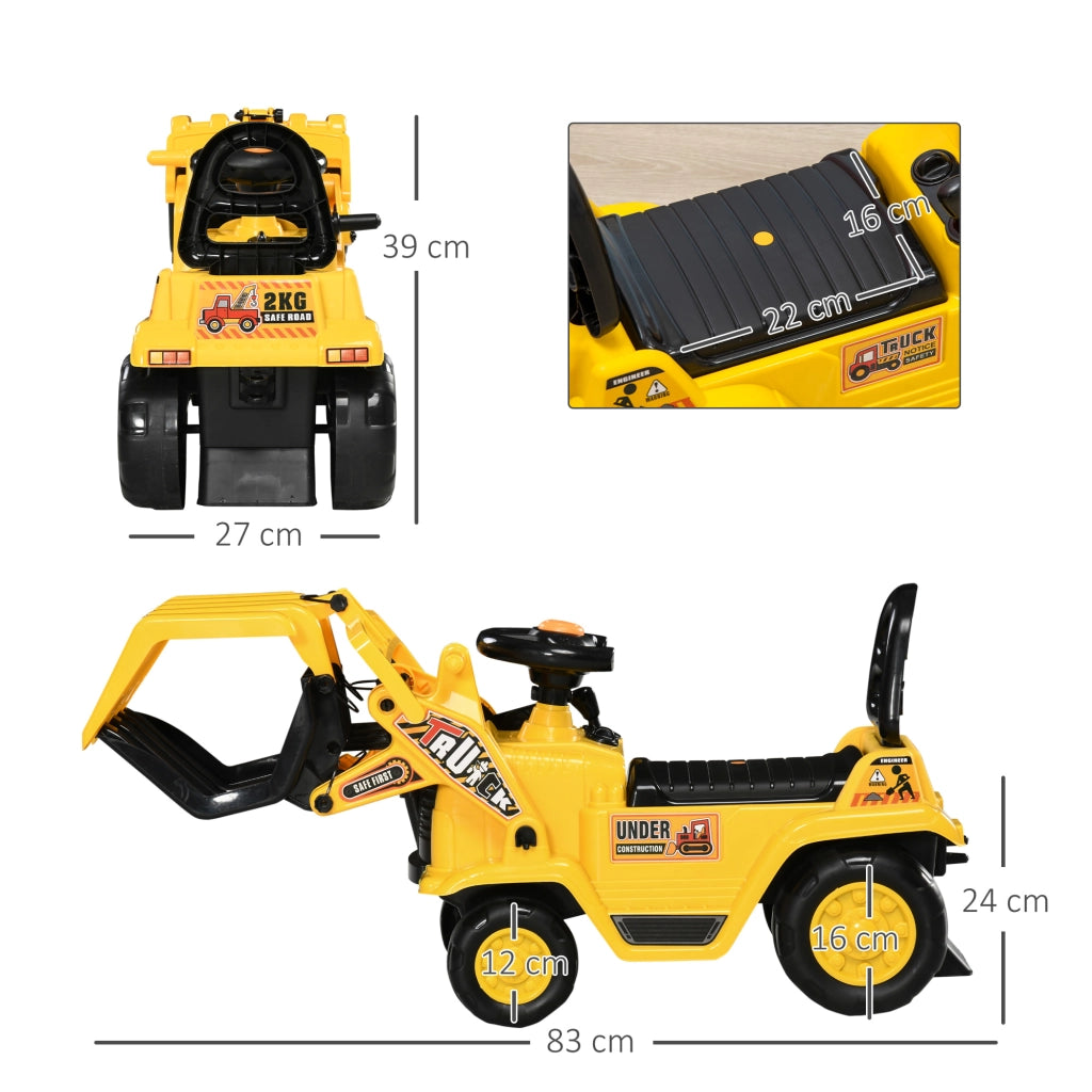 Casetta per Bambini con Suoni e Contenitore ¨C Zephmum ¨C 83x27x39 cm Giallo Nero