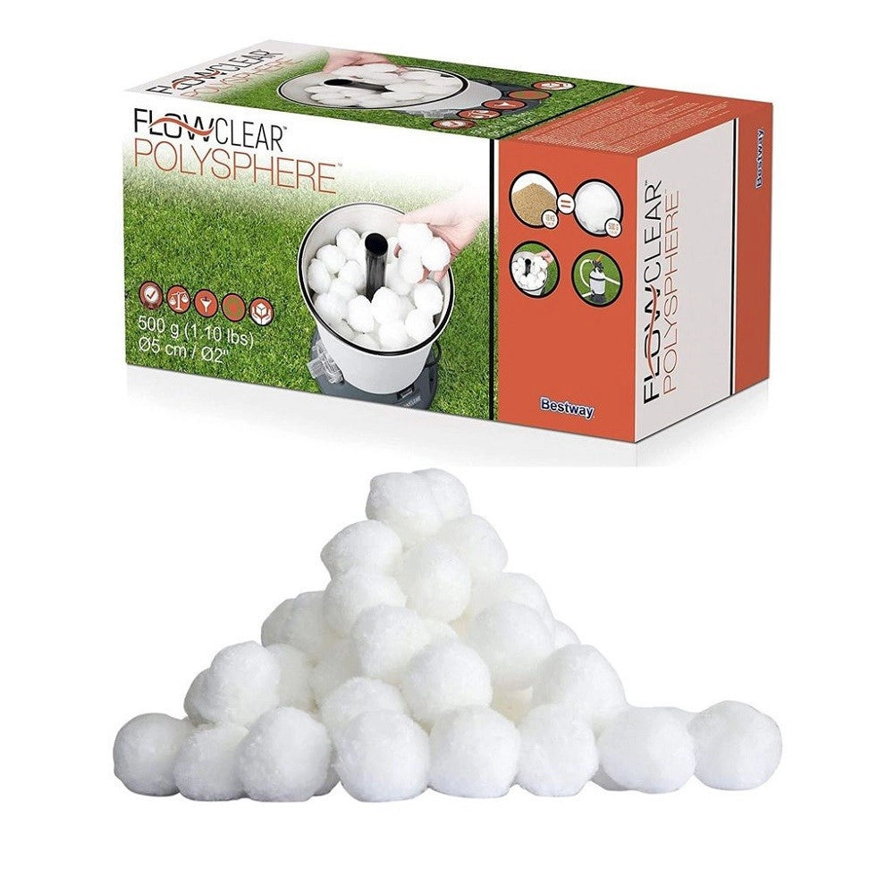 Trade Shop - Sfere Filtranti Polysphere Per Acqua Piscina Fuori Terra Filtro Sabbia 500g 58475 -