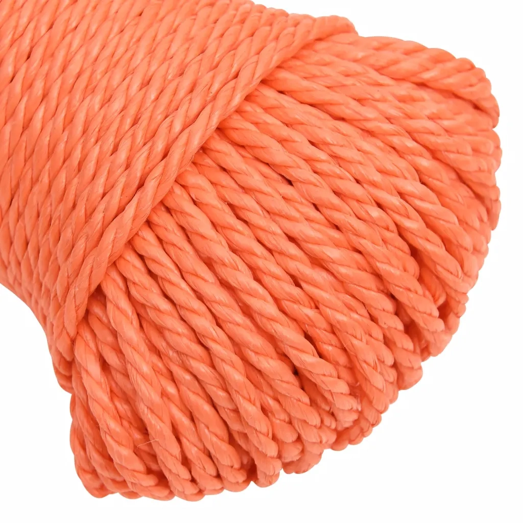 Corda da Lavoro Arancione 3 mm 50 m in Polipropilene 152919