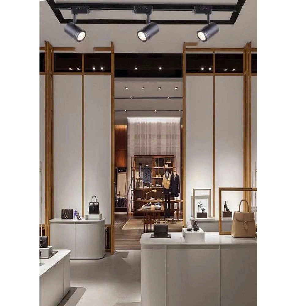 Trade Shop - Porta Faretto Gu10 Per Binario Faro Proiettore Per Soffitto Orientabile P26-gu10 -