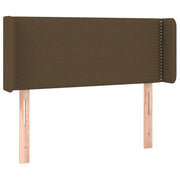 Testiera | Testata ad Orecchio Marrone Scuro 103x16x78/88 cm in Tessuto