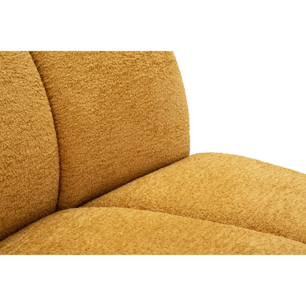 Divano VKH1061, Giallo, Spugna, 145x80x69 cm