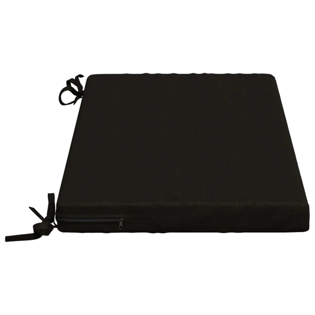 Cuscini per Panchina a 2 Pezzi SOEST 2 pz 100% Poliestere Nero 948631