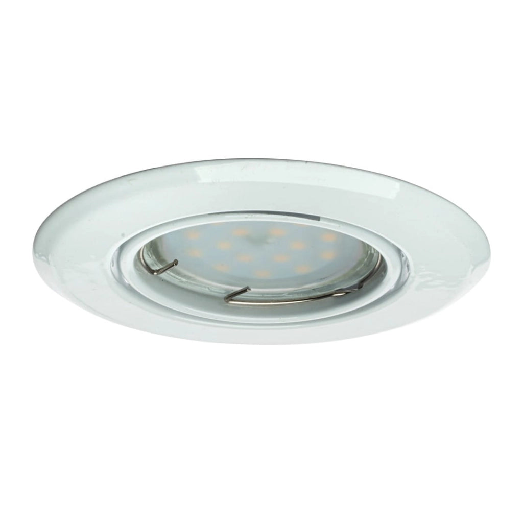 Faretto incasso tondo bianco GU10 5W 3000K Eko-Light