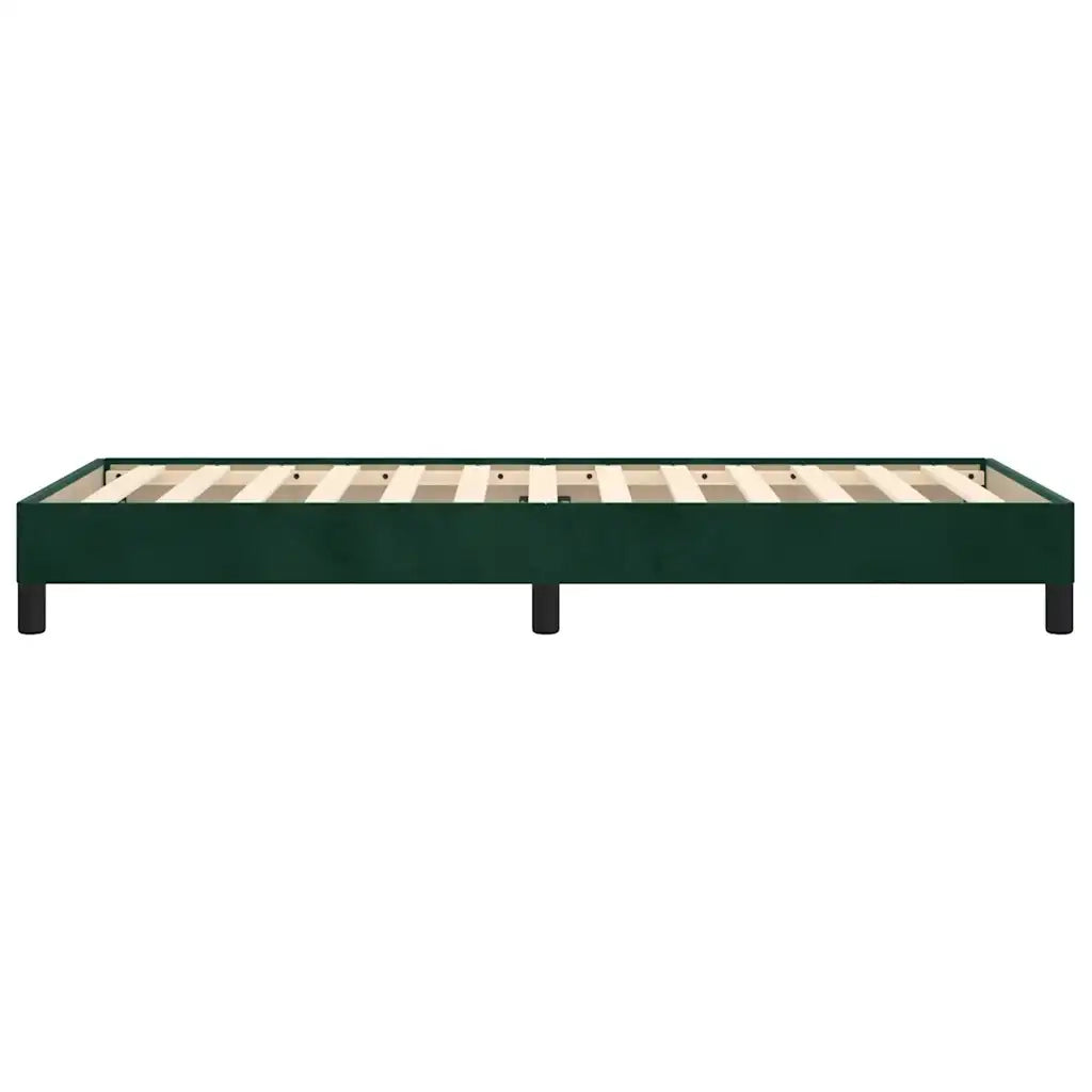 Giroletto senza Materasso Verde Scuro 80x200 cm in Velluto