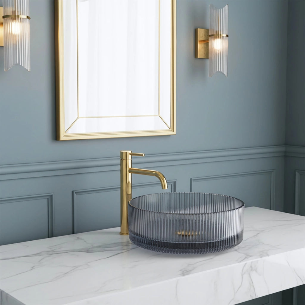 Lavabo Da Appoggio Rea Ingrid Grey