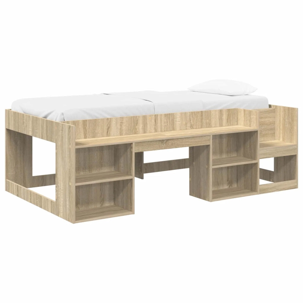 Struttura per Letto per Bambini con Ripostiglio Rovere Sonoma 3422629