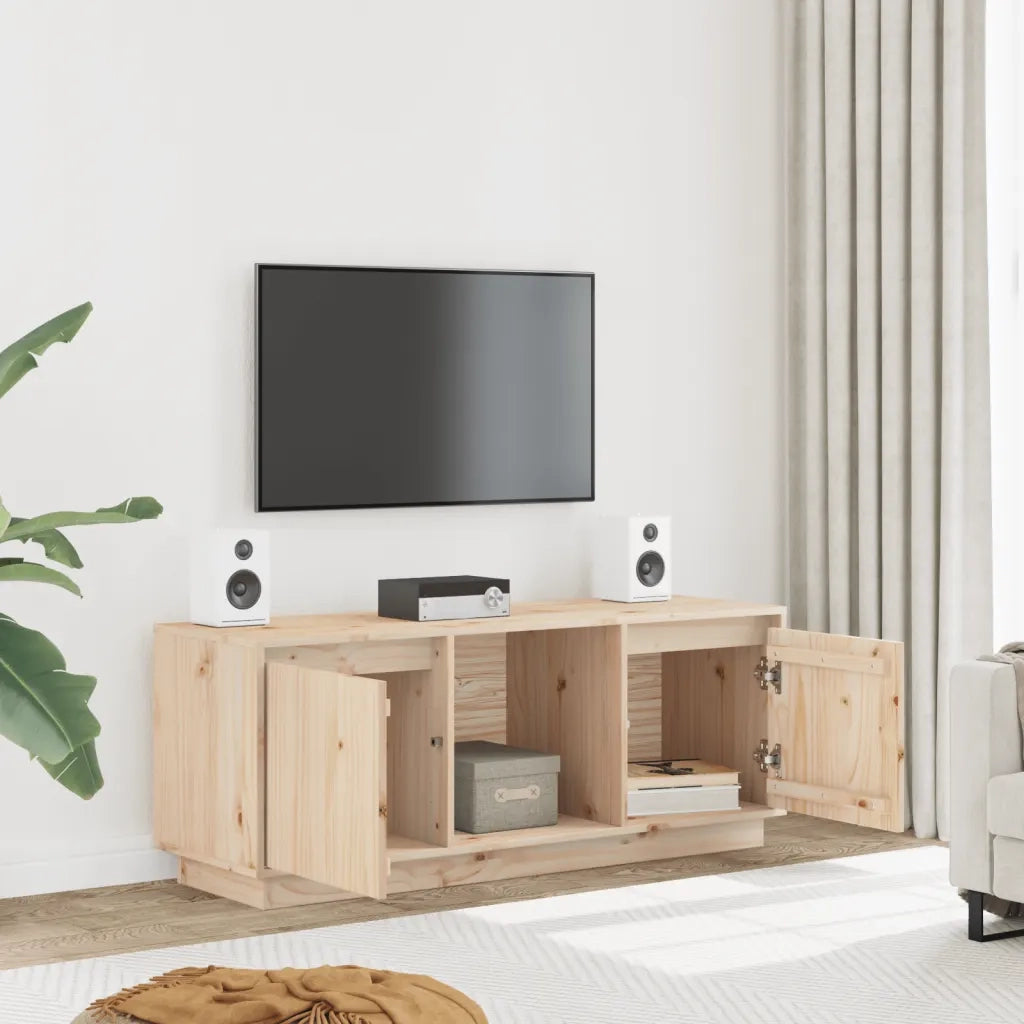 Mobile Porta TV 110,5x35x44 cm in Legno Massello di Pino 814339