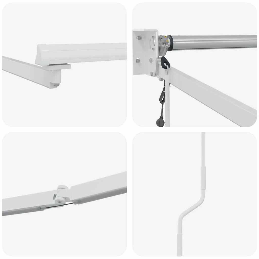 Struttura della tenda elettrica retrattile Bianco 5 x 3 m