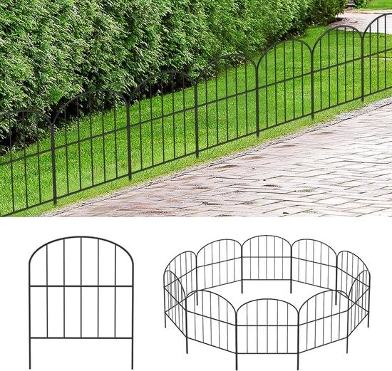 Recinzione decorativa per giardino 3 m (L) x 419 cm (H) pannello di rete in acciaio inossidabile