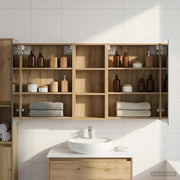 Set di Armadi da Bagno con lo scaffale 3 pcs 130 x 14,5 x 70 cm