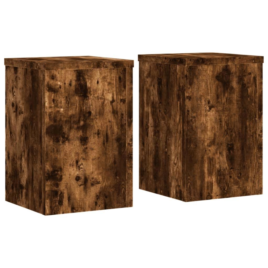 Portavasi mobili per fiori set da 2 legno ingegnerizzato marrone 02_0045313