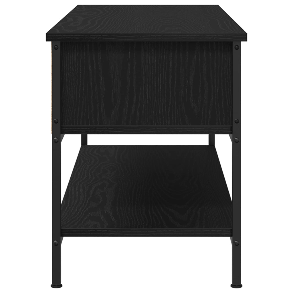 Set mobile TV Rovere Nero 100 x 35 x 45 cm Legno multistrato 862930