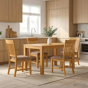 Set da pranzo 5 pz Grigio Legno di Quercia Massello 3430350